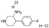 4-(4-FLUOROPHENYL)PIPERIDIN-3-AMINE DIHYDROCHLORIDE Struktur