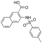 3-([(4-METHYLPHENYL)SULFONYL]AMINO)-2-NAPHTHOIC ACID Struktur