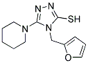 4-(2-FURYLMETHYL)-5-PIPERIDIN-1-YL-4H-1,2,4-TRIAZOLE-3-THIOL Struktur