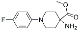 METHYL 4-AMINO-1-(4-FLUOROPHENYL)PIPERIDINE-4-CARBOXYLATE Struktur