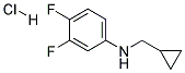 CYCLOPROPYLMETHYL-(3,4-DIFLUORO-PHENYL)-AMINE HYDROCHLORIDE Struktur