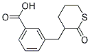 3-(2-OXO-TETRAHYDRO-THIOPYRAN-3-YLMETHYL)-BENZOIC ACID Struktur