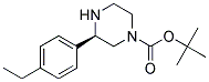 (R)-3-(4-ETHYL-PHENYL)-PIPERAZINE-1-CARBOXYLIC ACID TERT-BUTYL ESTER Structure