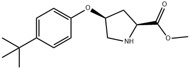 METHYL (2S,4S)-4-[4-(TERT-BUTYL)PHENOXY]-2-PYRROLIDINECARBOXYLATE Struktur