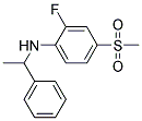 N-[2-FLUORO-4-(METHYLSULFONYL)PHENYL]-N-(1-PHENYLETHYL)AMINE Struktur