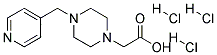 (4-PYRIDIN-4-YLMETHYL-PIPERAZIN-1-YL)-ACETIC ACID TRIHYDROCHLORIDE Struktur