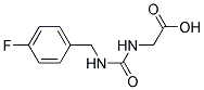 ([[(4-FLUOROBENZYL)AMINO]CARBONYL]AMINO)ACETIC ACID Struktur