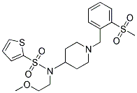 N-(2-METHOXYETHYL)-N-(1-[2-(METHYLSULFONYL)BENZYL]PIPERIDIN-4-YL)THIOPHENE-2-SULFONAMIDE Struktur