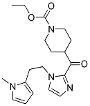 ETHYL 4-[[1-[2-(1-METHYL-1H-PYRROL-2-YL)-ETHYL]-1H-IMIDAZOL-2-YL]CARBONYL]-1-PIPERIDINECARBOXYLATE Struktur