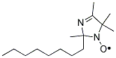 2-OCTYL-2,4,5,5-TETRAMETHYL-3-IMIDAZOLINE 1-OXYL Struktur