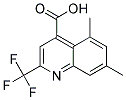 2-(TRIFLUOROMETHYL)-5,7-DIMETHYLQUINOLINE-4-CARBOXYLIC ACID Struktur