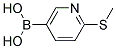 2-(METHYLTHIO)-5-PYRIDYLBORONIC ACID Struktur