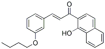 3-(3-BUTOXYPHENYL)-1-(1-HYDROXY-2-NAPHTHYL)PROP-2-EN-1-ONE Struktur