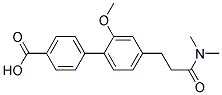 4'-(2-DIMETHYLCARBAMOYL-ETHYL)-2'-METHOXY-BIPHENYL-4-CARBOXYLIC ACID Struktur