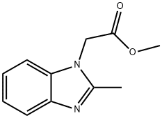 METHYL (2-METHYL-1H-BENZIMIDAZOL-1-YL)ACETATE Struktur