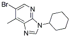 6-BROMO-3-CYCLOHEXYL-7-METHYL-3H-IMIDAZO[4,5-B]PYRIDINE Struktur