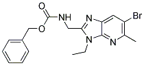 (6-BROMO-3-ETHYL-5-METHYL-3H-IMIDAZO[4,5-B]PYRIDIN-2-YLMETHYL)-CARBAMIC ACID BENZYL ESTER Struktur