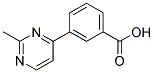 3-(2-METHYLPYRIMIDIN-4-YL)BENZOIC ACID Struktur