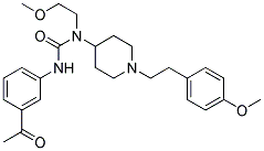 N'-(3-ACETYLPHENYL)-N-(2-METHOXYETHYL)-N-(1-[2-(4-METHOXYPHENYL)ETHYL]PIPERIDIN-4-YL)UREA Struktur