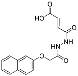 3-(N'-[2-(NAPHTHALEN-2-YLOXY)-ACETYL]-HYDRAZINOCARBONYL)-ACRYLIC ACID Struktur