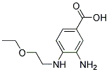 3-AMINO-4-(2-ETHOXY-ETHYLAMINO)-BENZOIC ACID Struktur