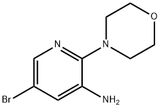 5-BROMO-2-MORPHOLIN-4-YL-PYRIDIN-3-YLAMINE Struktur