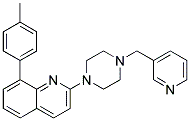 8-(4-METHYLPHENYL)-2-[4-(PYRIDIN-3-YLMETHYL)PIPERAZIN-1-YL]QUINOLINE Struktur