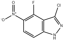 3-CHLORO-4-FLUORO-5-NITRO (1H)INDAZOLE Struktur