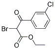 ETHYL 2-BROMO-3-(3-CHLOROPHENYL)-3-OXO-PROPANOATE Struktur