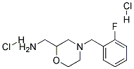 C-[4-(2-FLUORO-BENZYL)-MORPHOLIN-2-YL]-METHYLAMINE DIHYDROCHLORIDE Struktur