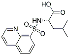 LEUCINE, N-(8-QUINOLINYLSULFONYL)- Struktur