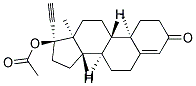 ACETIC ACID (8R,9S,10R,13S,14S,17R)-17-ETHYNYL-10,13-DIMETHYL-3-OXO-2,3,6,7,8,9,10,11,12,13,14,15,16,17-TETRADECAHYDRO-1H-CYCLOPENTA[A]PHENANTHREN-17-YL ESTER Struktur