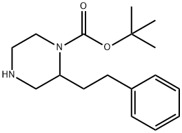 2-PHENETHYL-PIPERAZINE-1-CARBOXYLIC ACID TERT-BUTYL ESTER Struktur