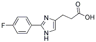 3-[2-(4-FLUOROPHENYL)IMIDAZOL-4-YL]PROPIONIC ACID Struktur