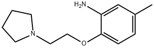 5-METHYL-2-(2-PYRROLIDIN-1-YL-ETHOXY)-PHENYLAMINE Struktur