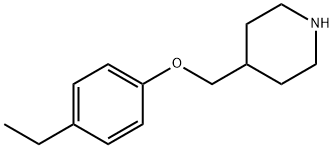 4-[(4-ETHYLPHENOXY)METHYL]PIPERIDINE Struktur