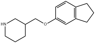 3-[(2,3-DIHYDRO-1H-INDEN-5-YLOXY)METHYL]PIPERIDINE Struktur