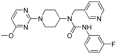 N'-(3-FLUOROPHENYL)-N-[1-(4-METHOXYPYRIMIDIN-2-YL)PIPERIDIN-4-YL]-N-(PYRIDIN-3-YLMETHYL)UREA Struktur