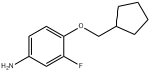 4-(CYCLOPENTYLMETHOXY)-3-FLUOROANILINE Struktur