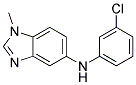 (3-CHLORO-PHENYL)-(1-METHYL-1H-BENZOIMIDAZOL-5-YL)-AMINE Struktur