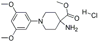 METHYL 4-AMINO-1-(3,5-DIMETHOXYPHENYL)PIPERIDINE-4-CARBOXYLATE HYDROCHLORIDE Struktur