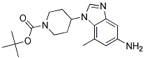 TERT-BUTYL 4-(5-AMINO-7-METHYL-1H-BENZO[D]IMIDAZOL-1-YL)PIPERIDINE-1-CARBOXYLATE Struktur