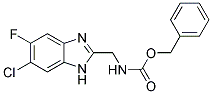 (6-CHLORO-5-FLUORO-1H-BENZIMIDAZOL-2-YLMETHYL)-CARBAMIC ACID BENZYL ESTER Struktur