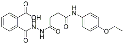 2-(N'-[3-(4-ETHOXY-PHENYLCARBAMOYL)-PROPIONYL]-HYDRAZINOCARBONYL)-BENZOIC ACID Struktur