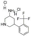 5-(2-(TRIFLUOROMETHYL)PHENYL)PIPERIDIN-3-AMINE DIHYDROCHLORIDE Struktur