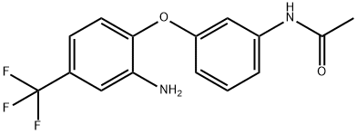 N-(3-[2-AMINO-4-(TRIFLUOROMETHYL)PHENOXY]-PHENYL)ACETAMIDE Struktur