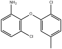 3-CHLORO-2-(2-CHLORO-5-METHYLPHENOXY)ANILINE Struktur