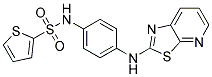 N-[4-([1,3]THIAZOLO[5,4-B]PYRIDIN-2-YLAMINO)PHENYL]THIOPHENE-2-SULFONAMIDE Struktur