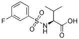 N-[(3-FLUOROPHENYL)SULFONYL]VALINE Struktur