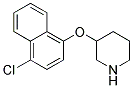 3-[(4-CHLORO-1-NAPHTHYL)OXY]PIPERIDINE Struktur